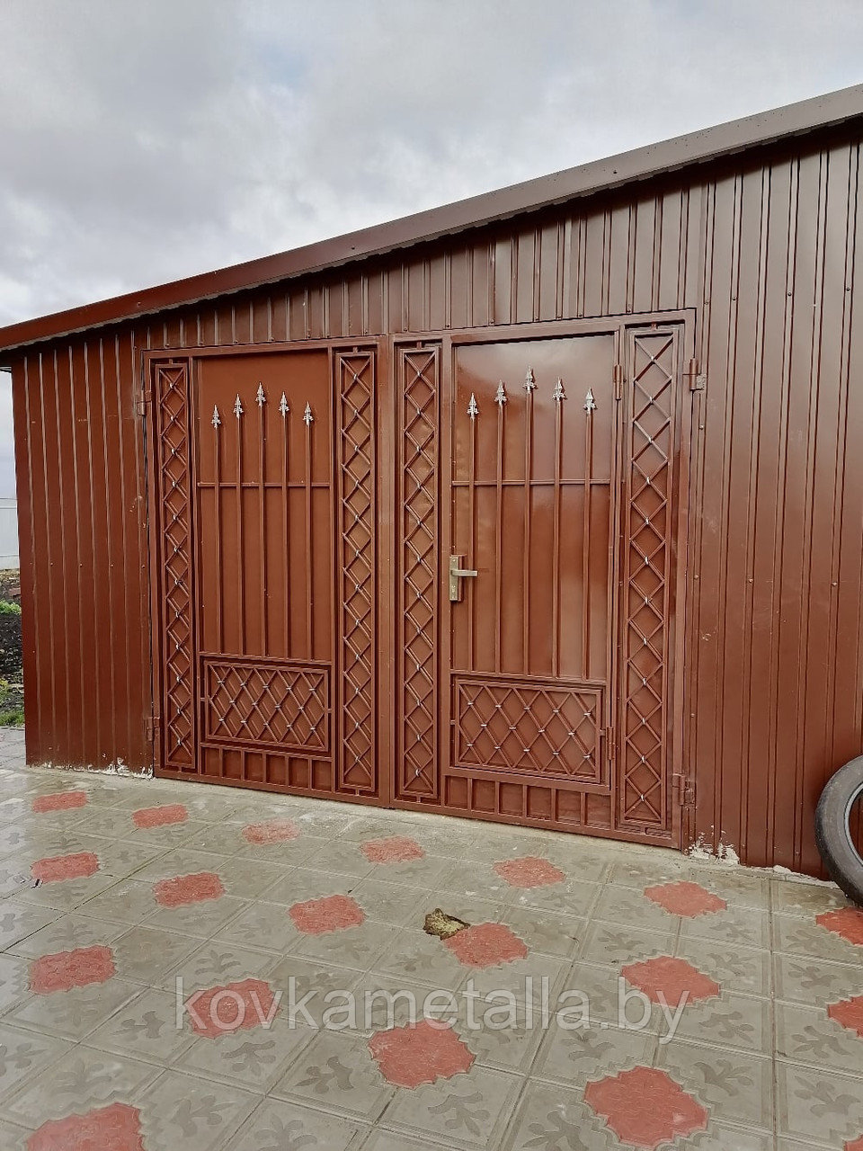 Ворота кованые для гаража - фото 1 - id-p152913565