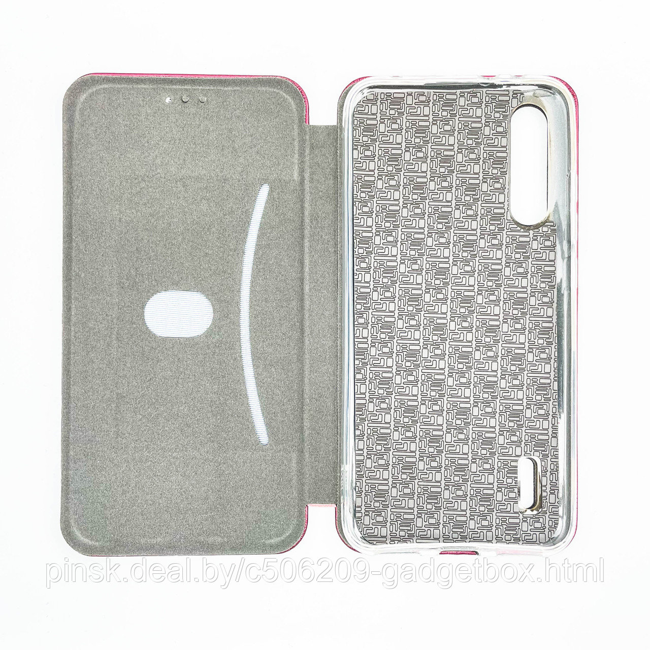 Чехол-книжка Flip Case для Xiaomi Mi A3 / Mi CC9e Бордовый, экокожа - фото 3 - id-p130058892