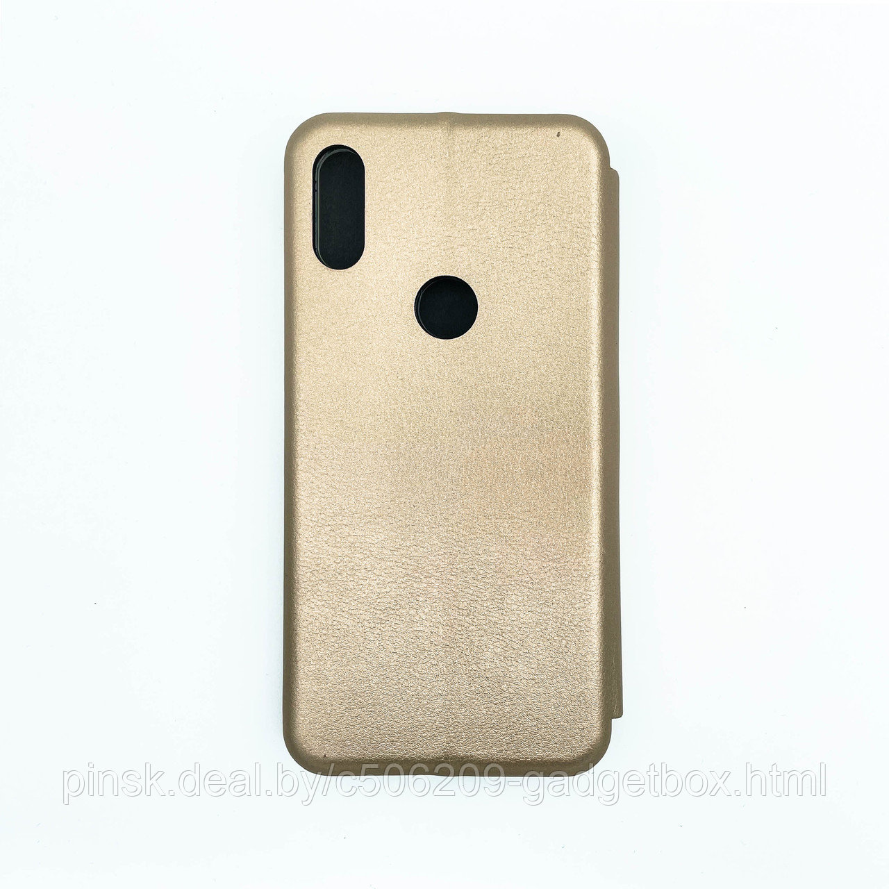 Чехол-книжка Flip Case для Xiaomi Mi Play Золотой, экокожа - фото 2 - id-p130058898