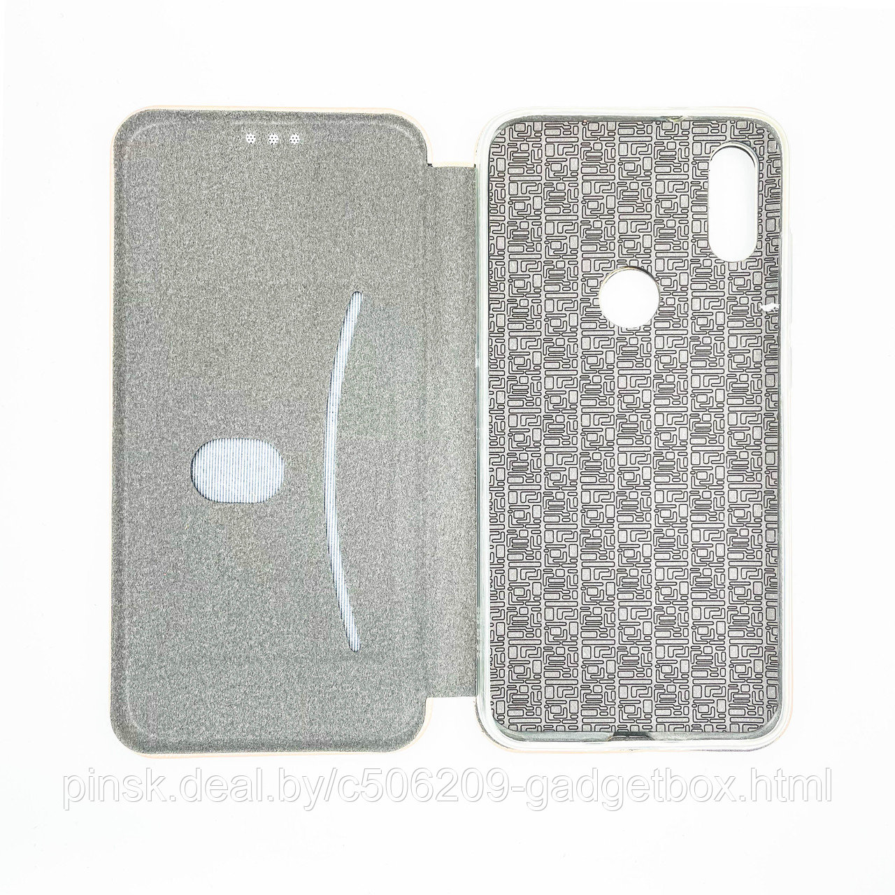 Чехол-книжка Flip Case для Xiaomi Mi Play Золотой, экокожа - фото 3 - id-p130058898