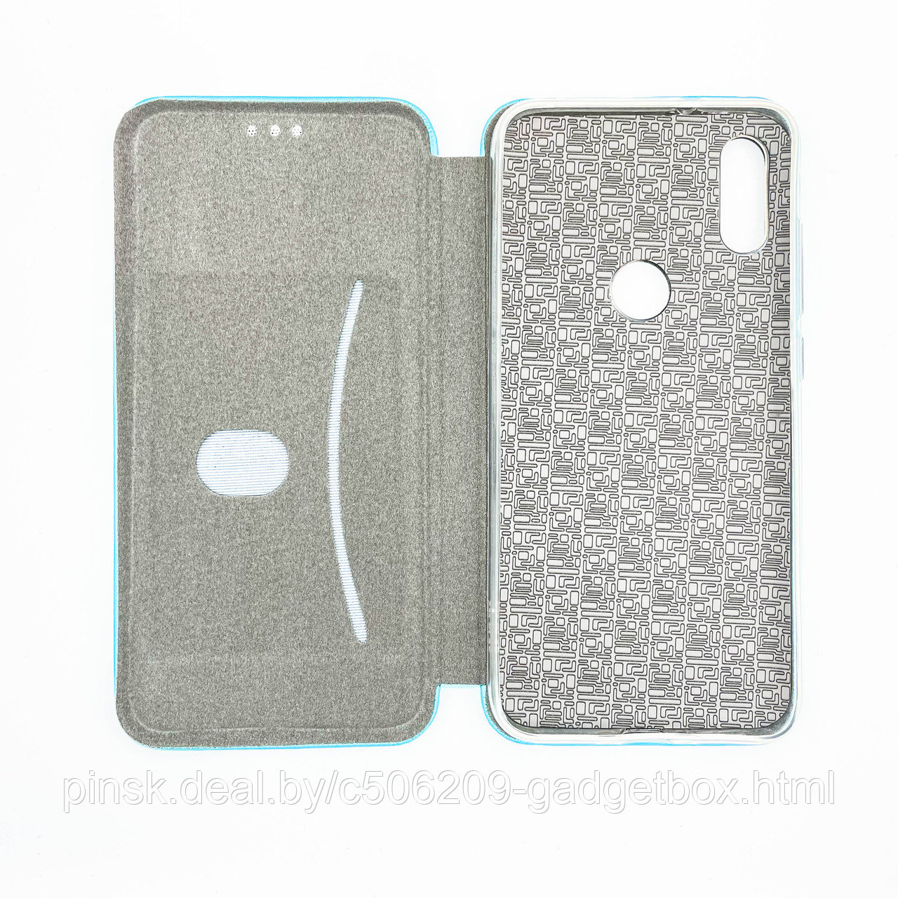 Чехол-книжка Flip Case для Xiaomi Mi Play Голубой, экокожа - фото 3 - id-p130058896