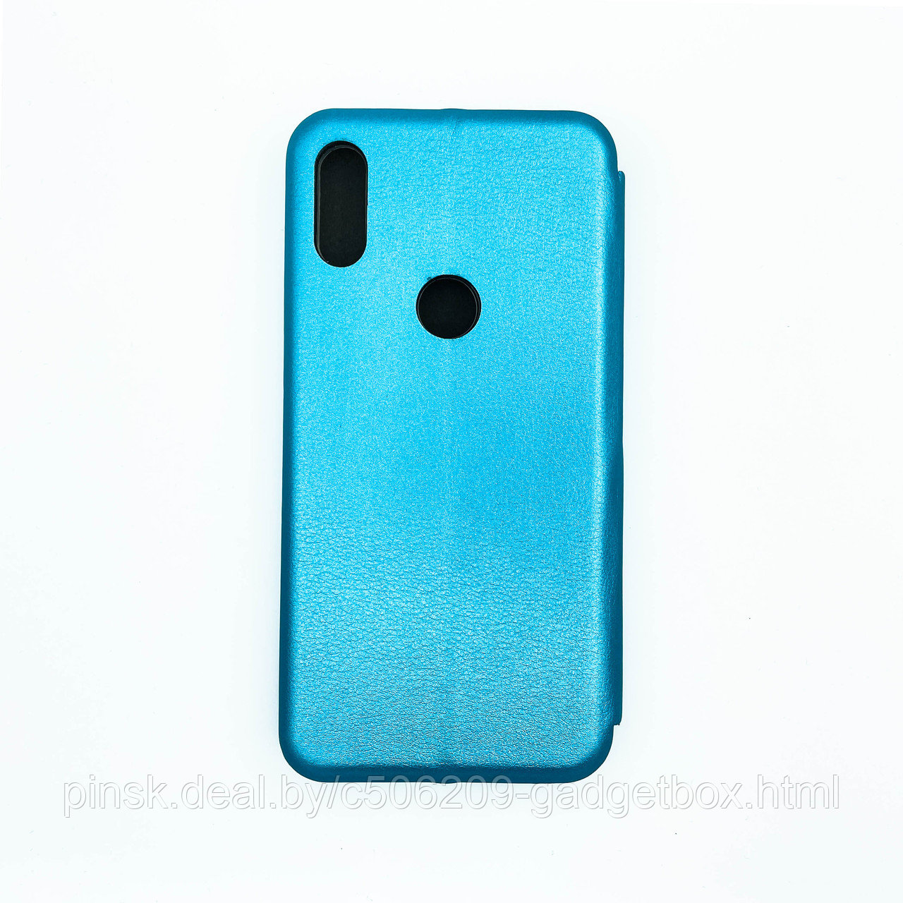 Чехол-книжка Flip Case для Xiaomi Mi Play Голубой, экокожа - фото 2 - id-p130058896