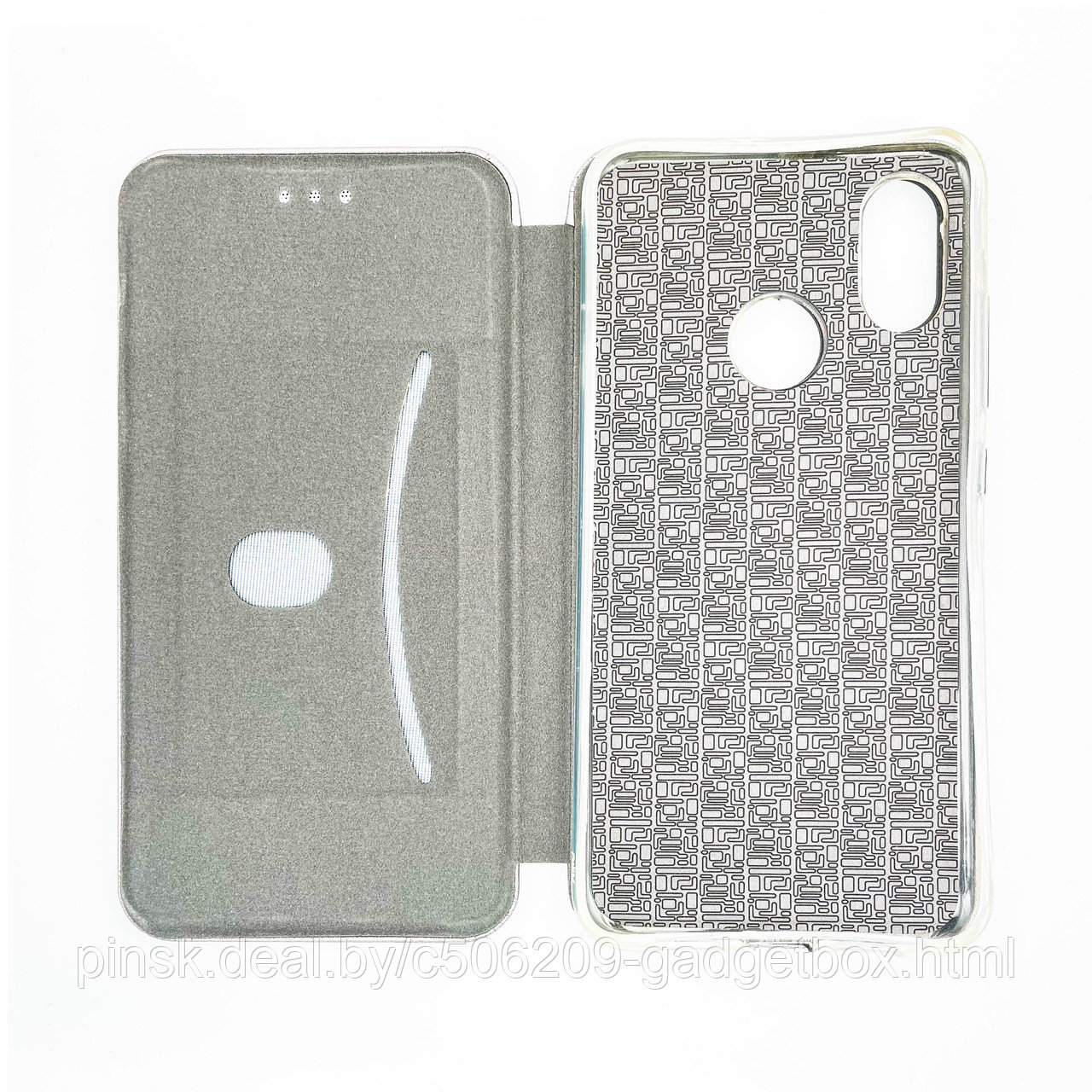 Чехол-книжка Flip Case для Xiaomi Mi 8 Серый, экокожа - фото 3 - id-p130058865
