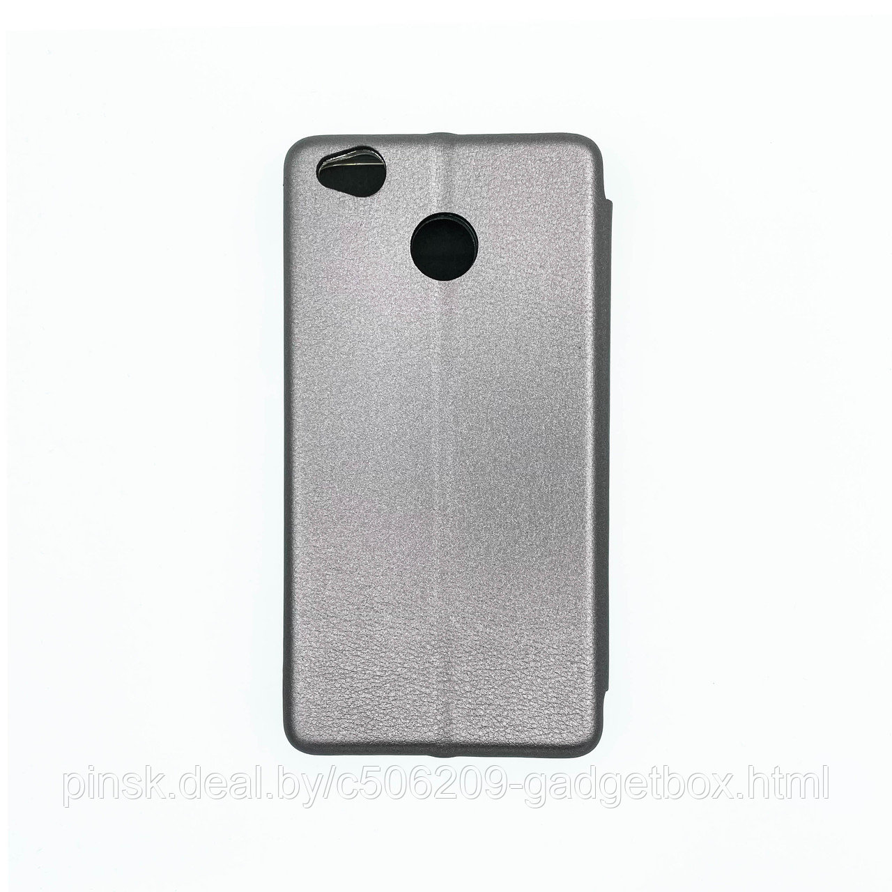 Чехол-книжка Flip Case для Xiaomi Redmi 4X Серый, экокожа - фото 2 - id-p130058944