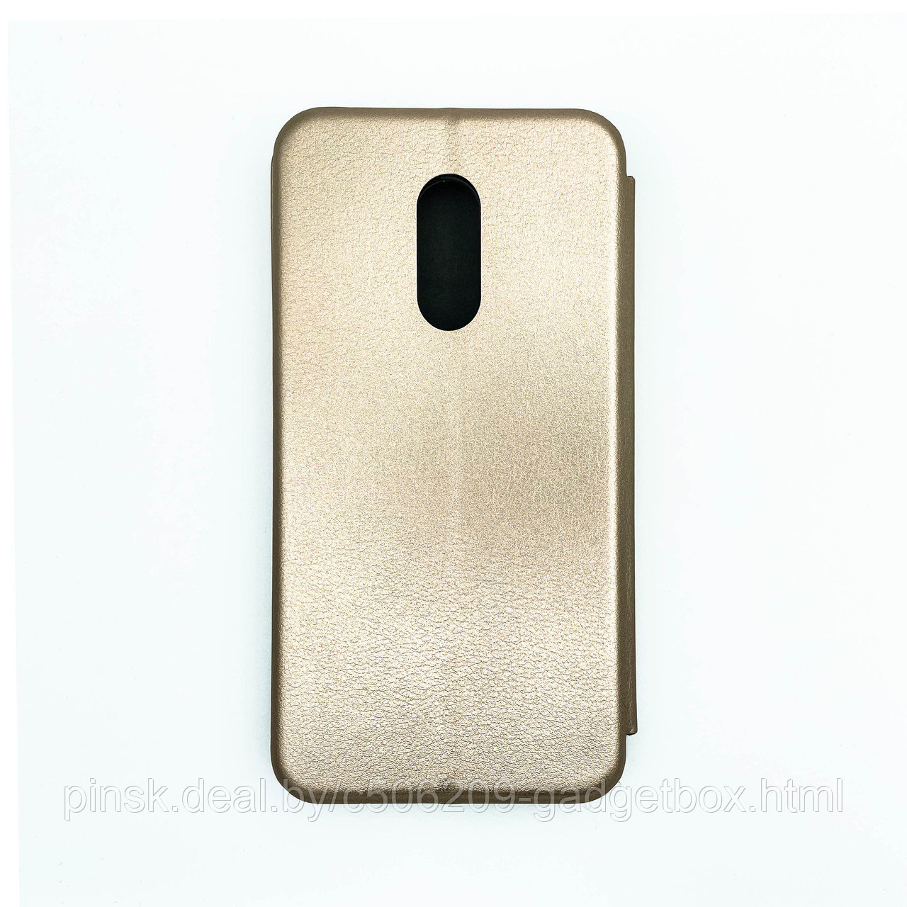 Чехол-книжка Flip Case для Xiaomi Redmi 5 Золотой, экокожа - фото 2 - id-p130058950