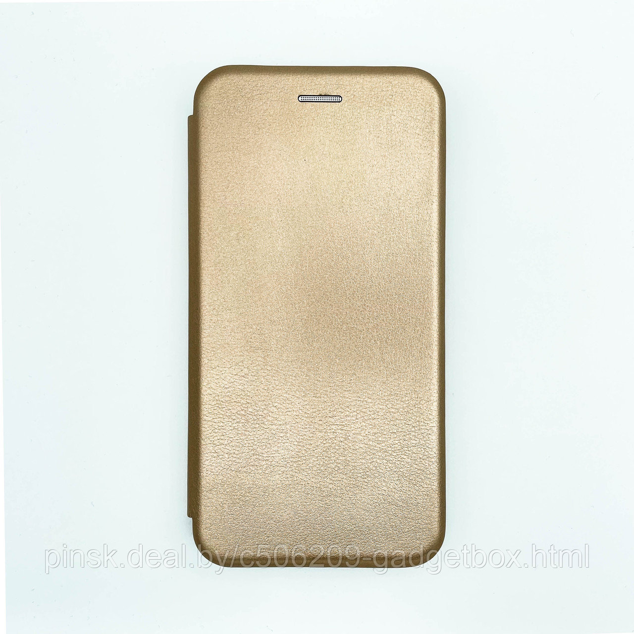 Чехол-книжка Flip Case для Xiaomi Redmi 5 Plus Золотой, экокожа - фото 1 - id-p130058955