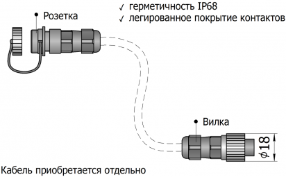 Разъём P01F4-0-P01M4 - фото 2 - id-p152922055