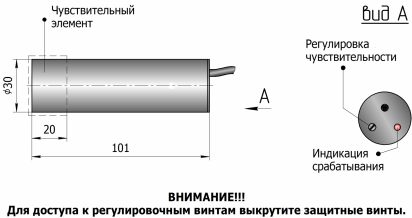 Датчик ёмкостный SES-30N101FG-NO-AC-SNR20-TF - фото 2 - id-p152928524