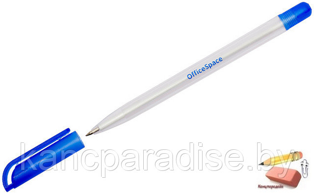 Ручка шариковая OfficeSpace Omega, 0,7 мм., масляные чернила, синяя