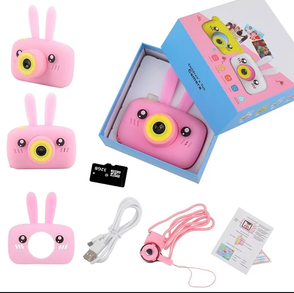 Детский фотоаппарат со встроенной памятью и играми мишка,зайка.Лучшая цена! - фото 2 - id-p114837064