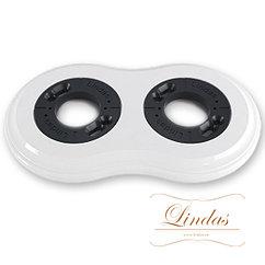 Рамка 2-я Белая керамика, Lindas