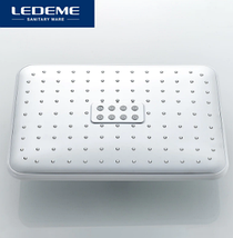Душевая система белая со смесителем и тропическим душем Ledeme L2421W, фото 2