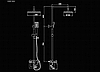 Душевая система белая со смесителем и тропическим душем  Ledeme L2421W, фото 4