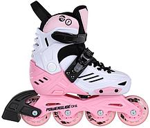 Детские роликовые коньки Powerslide Khaan Jr. LTD розовые р-р 27-30, фото 2