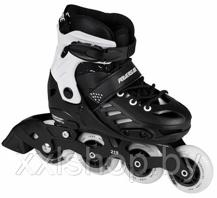 Роликовые коньки Powerslide Khaan Jr. SQD черные р-р 35-38, фото 2