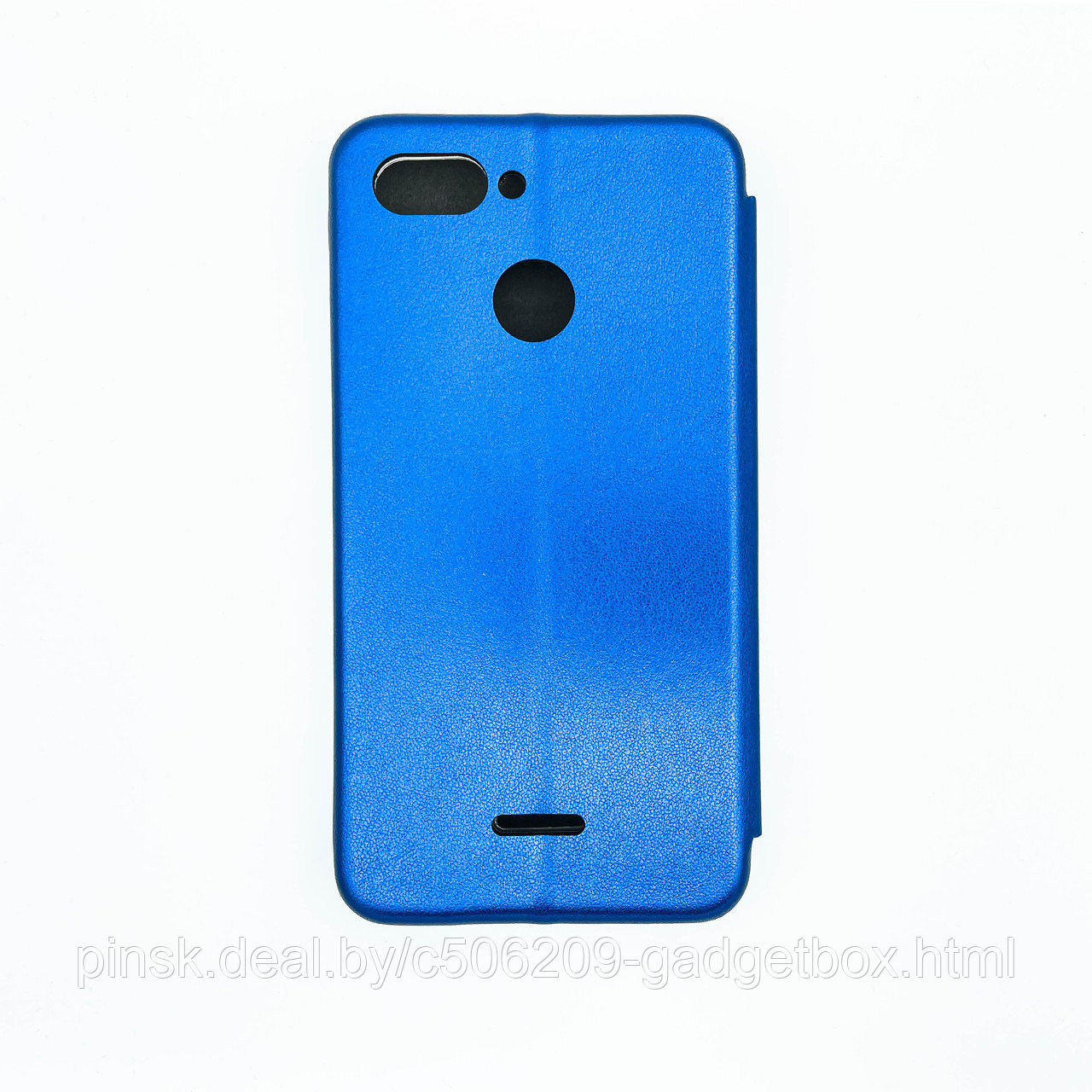 Чехол-книжка Flip Case для Xiaomi Redmi 6 Синий, экокожа - фото 2 - id-p130058961