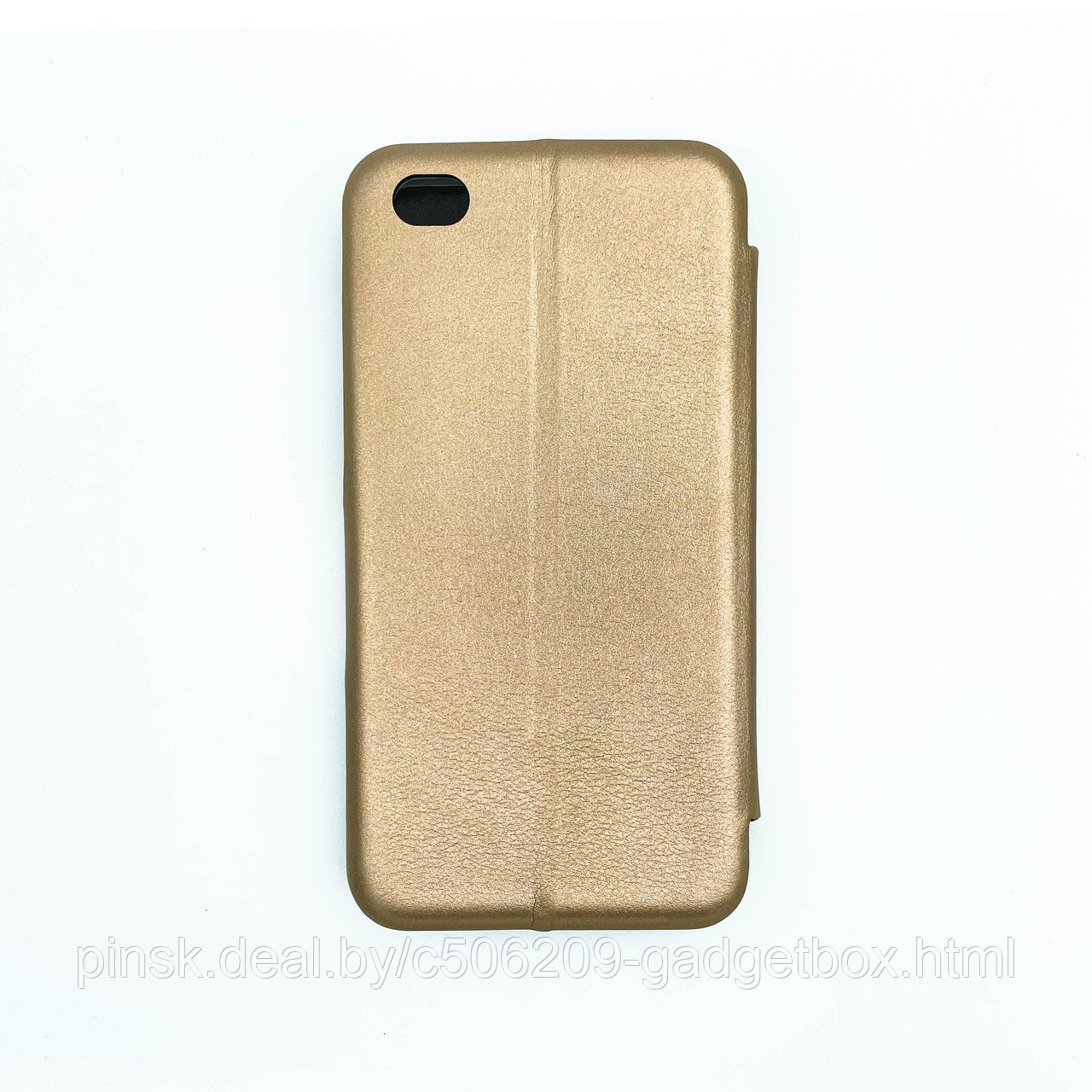Чехол-книжка Flip Case для Xiaomi Redmi GO Золотой, экокожа - фото 2 - id-p130058993