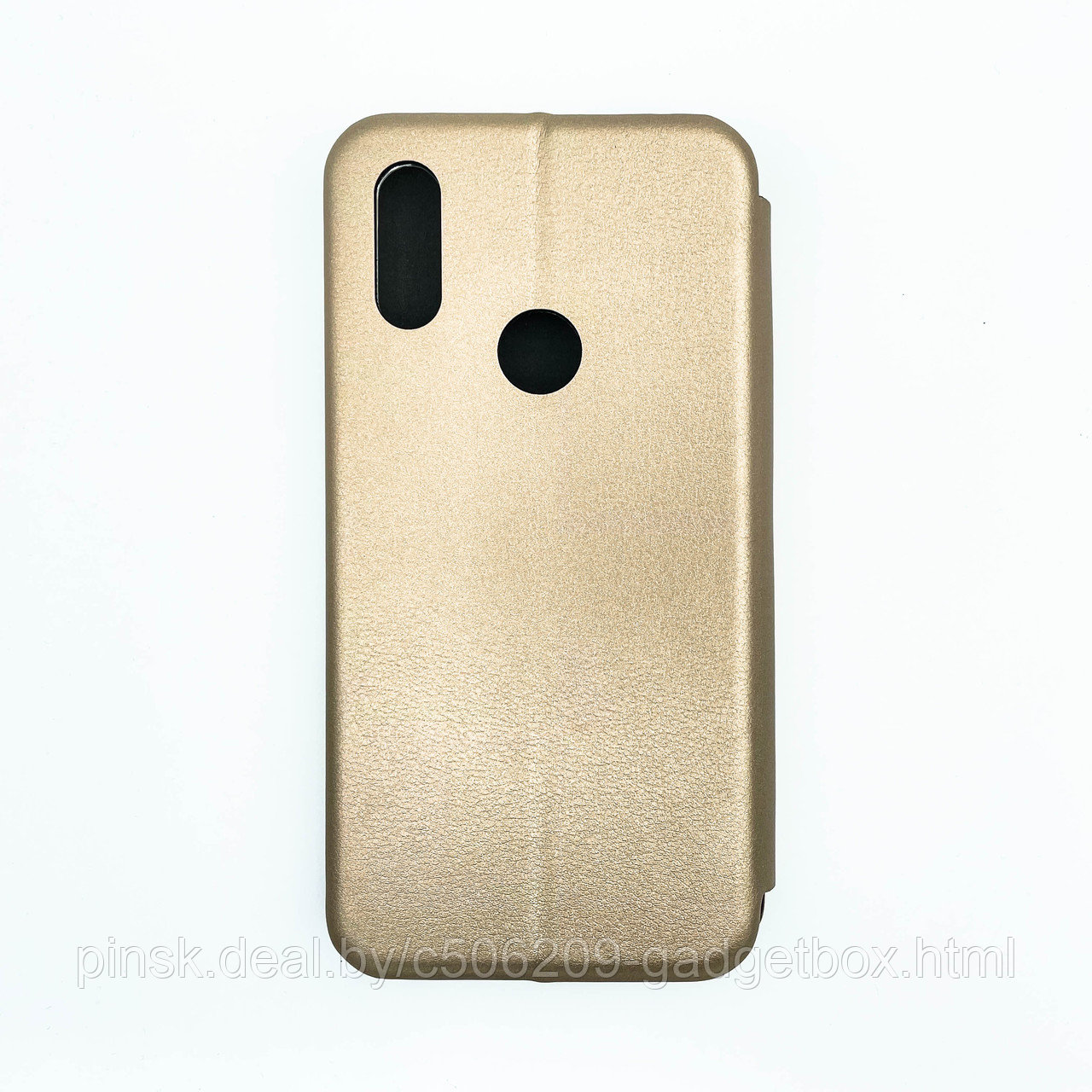 Чехол-книжка Flip Case для Xiaomi Redmi 7 / Redmi Y3 Золотой, экокожа - фото 2 - id-p130058969
