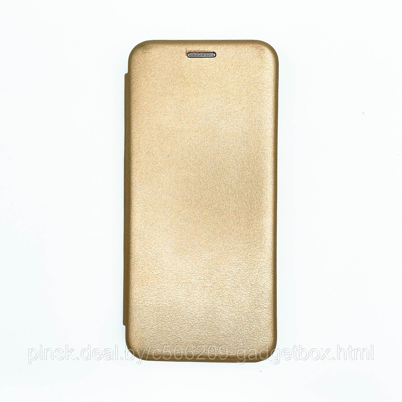 Чехол-книжка Flip Case для Xiaomi Redmi Note 7 / Redmi Note 7 Pro Золотой, экокожа - фото 1 - id-p130059005