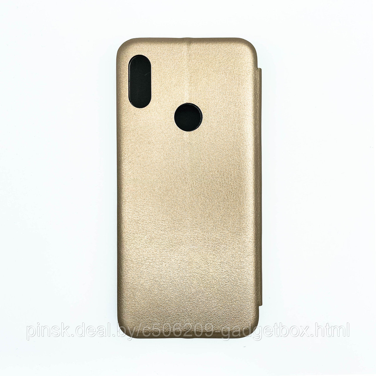 Чехол-книжка Flip Case для Xiaomi Redmi Note 7 / Redmi Note 7 Pro Золотой, экокожа - фото 2 - id-p130059005