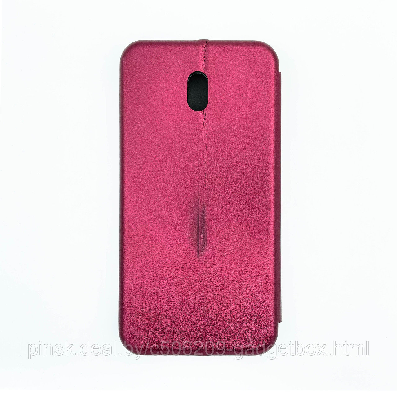 Чехол-книжка Flip Case для Xiaomi Redmi 8A Бордовый, экокожа - фото 2 - id-p130058978