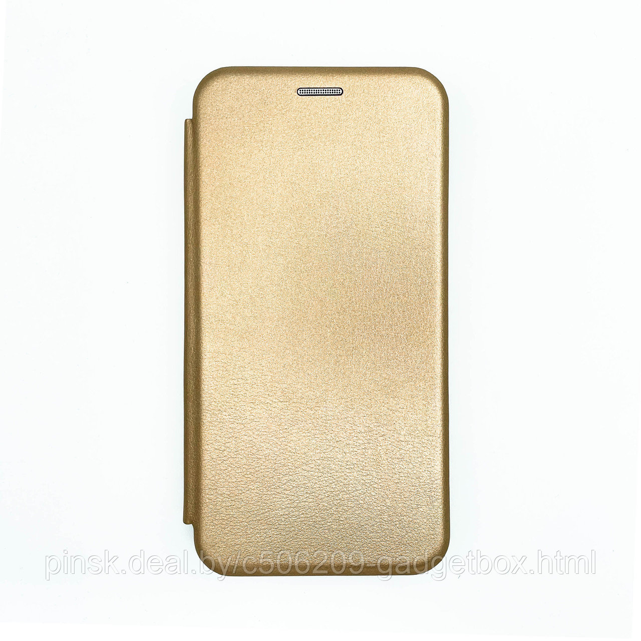 Чехол-книжка Flip Case для Xiaomi Redmi 8A Золотой, экокожа - фото 1 - id-p130058981