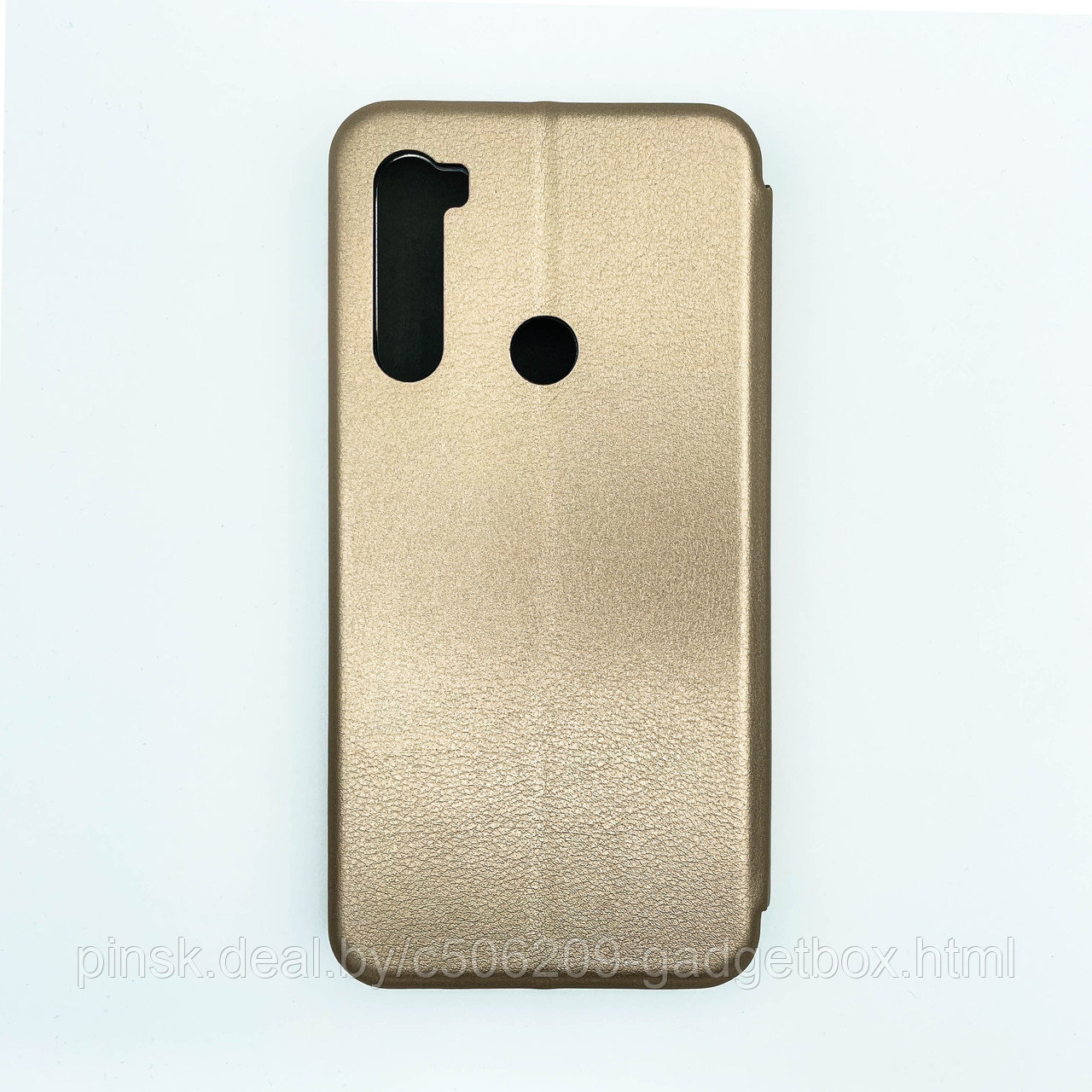 Чехол-книжка Flip Case для Xiaomi Redmi Note 8 Золотой, экокожа - фото 2 - id-p130059009