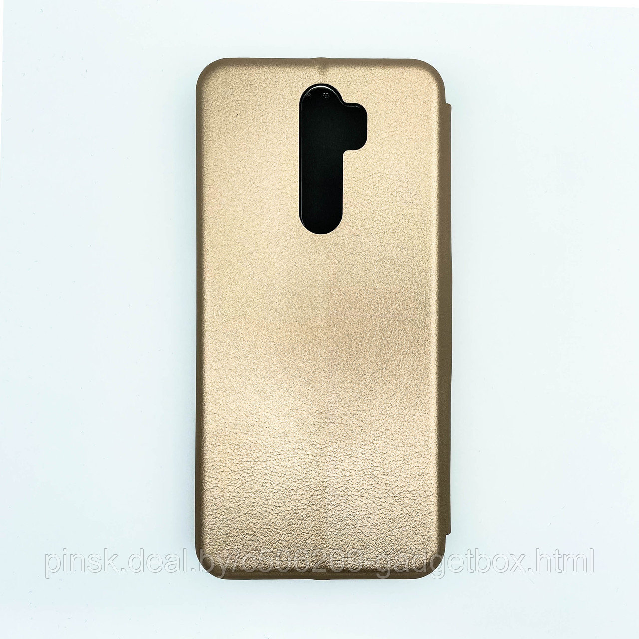 Чехол-книжка Flip Case для Xiaomi Redmi Note 8 Pro Золотой, экокожа - фото 2 - id-p130059011