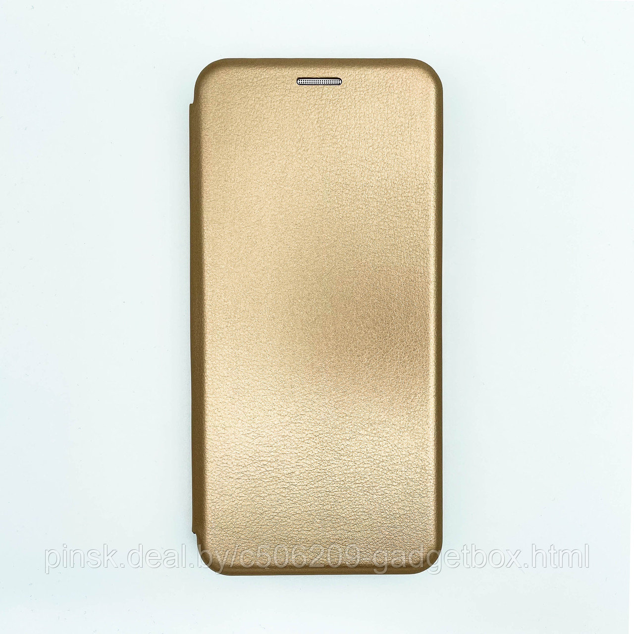 Чехол-книжка Flip Case для Xiaomi Redmi Note 8 Pro Золотой, экокожа - фото 1 - id-p130059011