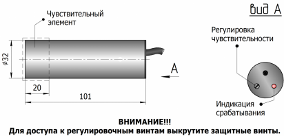 Датчик ёмкостный SES-32N101G-NO-ACX-SNR15-TF - фото 2 - id-p152963205