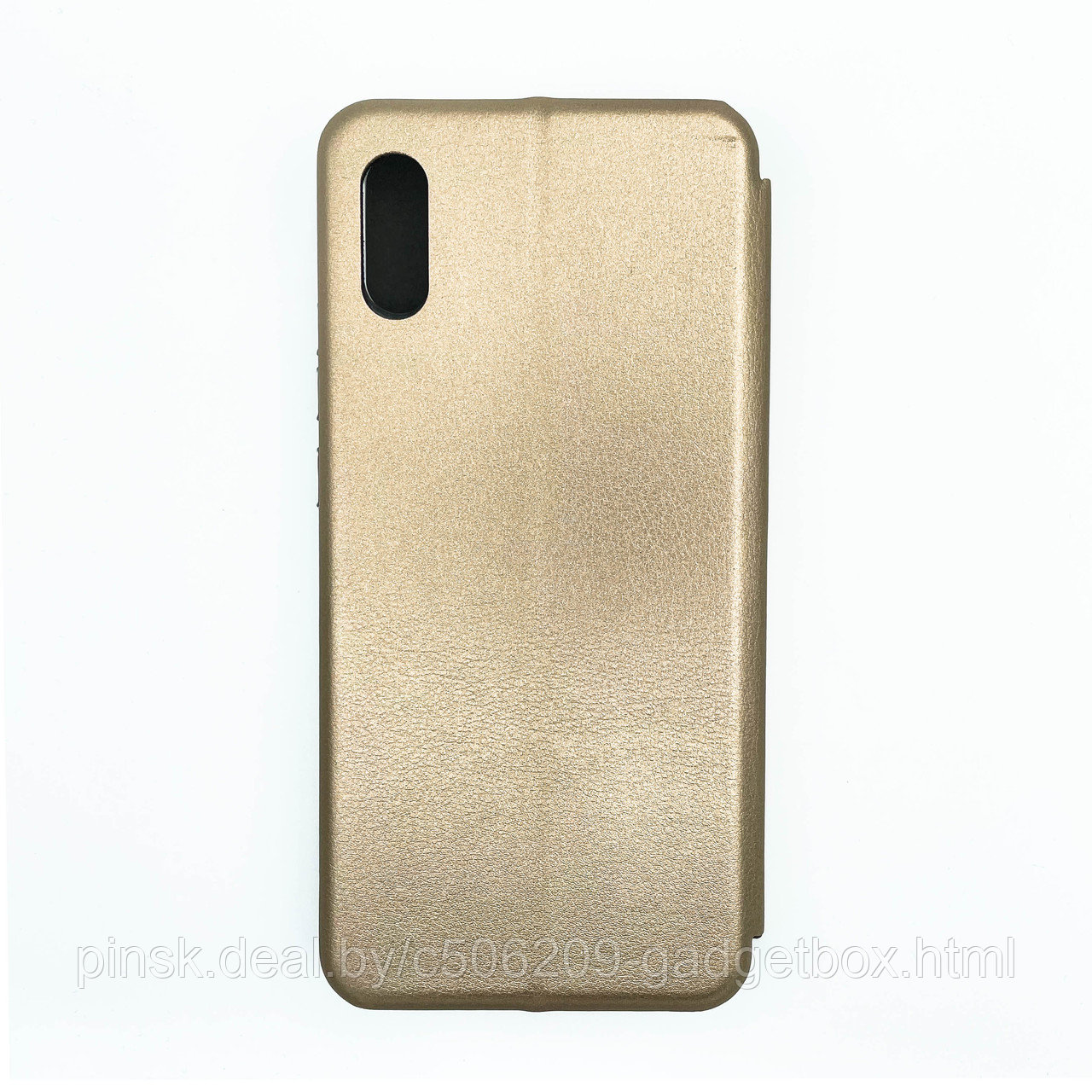 Чехол-книжка Flip Case для Xiaomi Redmi 9A Золотой , экокожа - фото 2 - id-p130058988