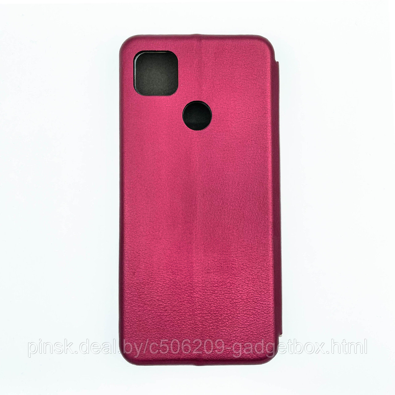 Чехол-книжка Flip Case для Xiaomi Redmi 9C Бордовый, экокожа - фото 2 - id-p130058991