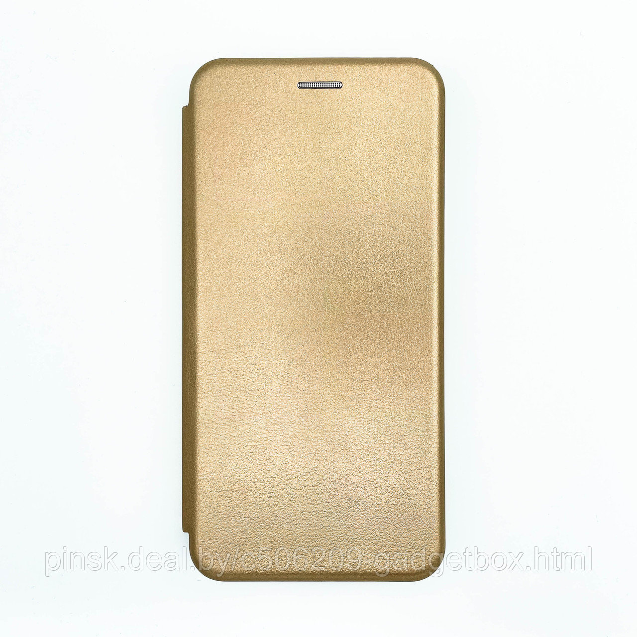 Чехол-книжка Flip Case для Xiaomi Redmi Note 9 Золотой, экокожа - фото 1 - id-p130059022