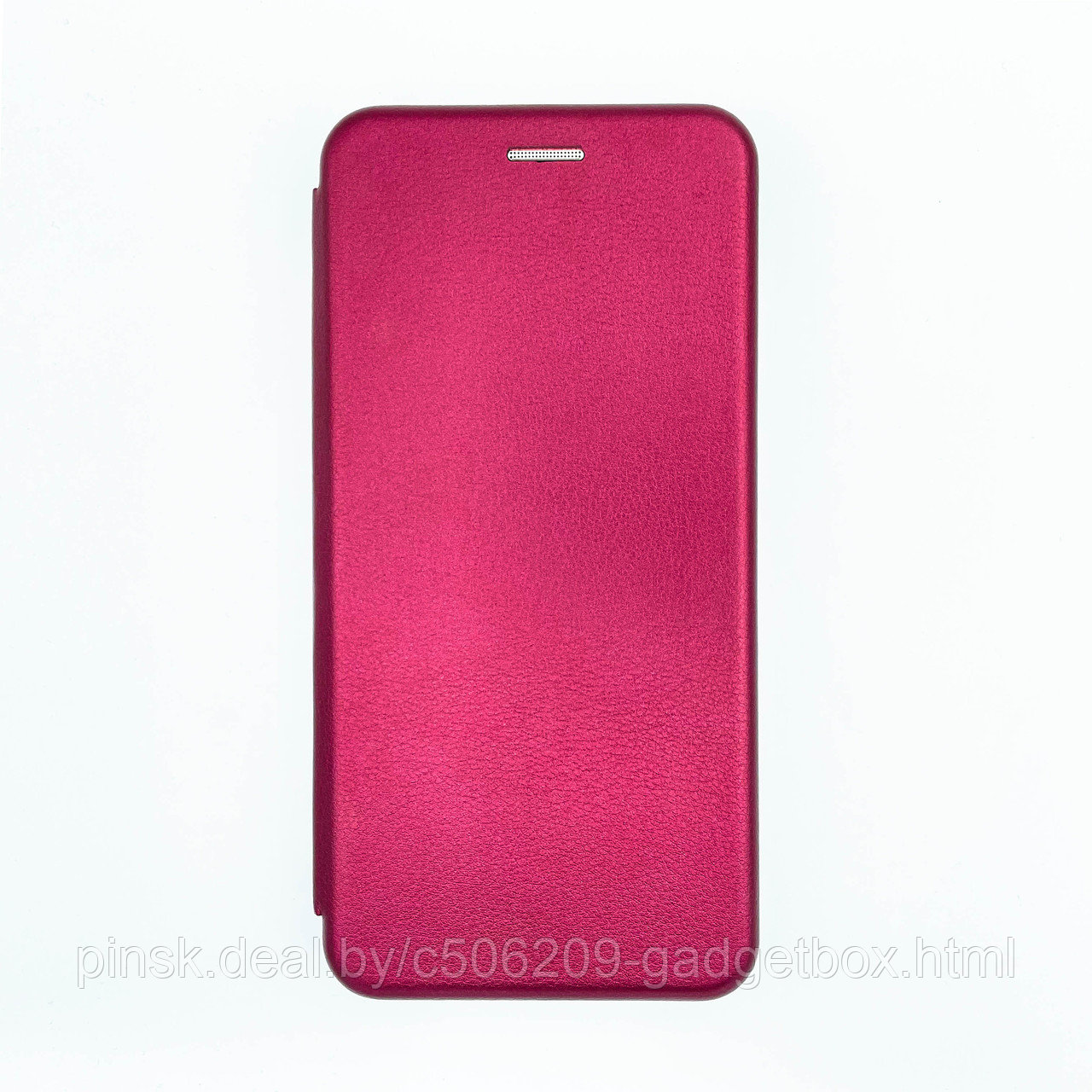Чехол-книжка Flip Case для Xiaomi Redmi Note 9 Бордовый, экокожа - фото 1 - id-p130059020