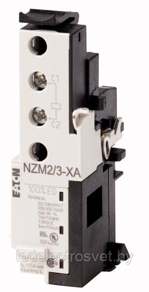 Расцепитель незав. NZM2/3-XA110-130AC/DC, 110_130VAC/DC, для NZM2, NZM3, N2, N3, LZM2, LZM3, LN2, LN3 - фото 1 - id-p152616729