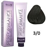 Крем-краска Performance ТОН 3/0 темный шатен, 60мл (OLLIN Professional)