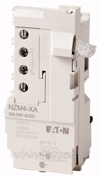 Расцепитель незав. NZM4-XA208-250AC/DC, 208_250VAC/DC, для NZM4, N4, LZM4, LN4 - фото 1 - id-p152616755