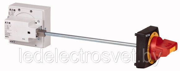 Правая поворотная рукоятка NZM2-XSR-R для LZM2 и NZM2, желто-красная