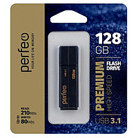 USB флэш-накопитель 128GB Perfeo USB 3.1 C15 Black High Speed (210/80mbs)