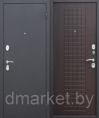 Дверь входная Гарда Муар 8мм Венге, фото 1