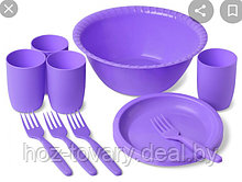 Набор посуды для пикника  АНТОНИО на 4 персоны 21 предмет арт. C69