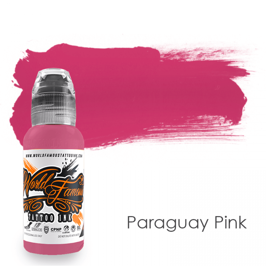 Краска World Famous Tattoo Ink Paraguay Pink