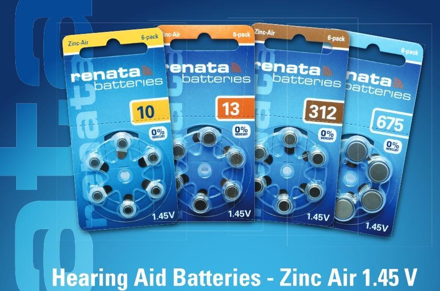 Элемент питания (батарейка) для слуховых аппаратов RENATA ZA312 (PR41),1.4V, 180mAh - фото 3 - id-p153015094