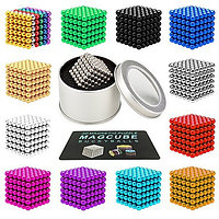 Магнитный куб Неокуб (Neocube) 5 мм, 216 шариков сфер, разноцветный