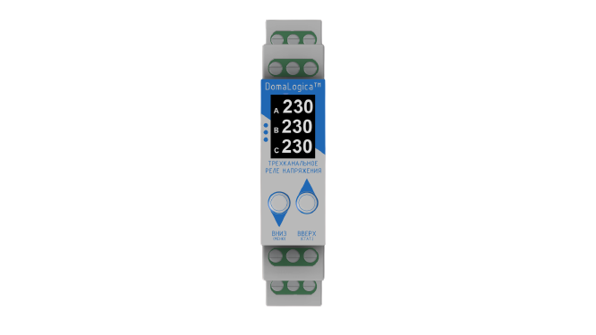 Реле напряжения трехканальное Domalogica DL-DVC-0531 v1.1