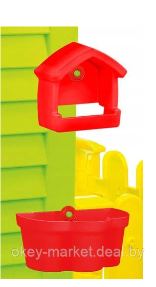 Детский игровой садовый домик Mochtoys 12242 с забором, столиком и стульчиком - фото 6 - id-p153037988
