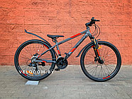 Stels navigator 620 D 26" V010 серый/красный горный велосипед, фото 2