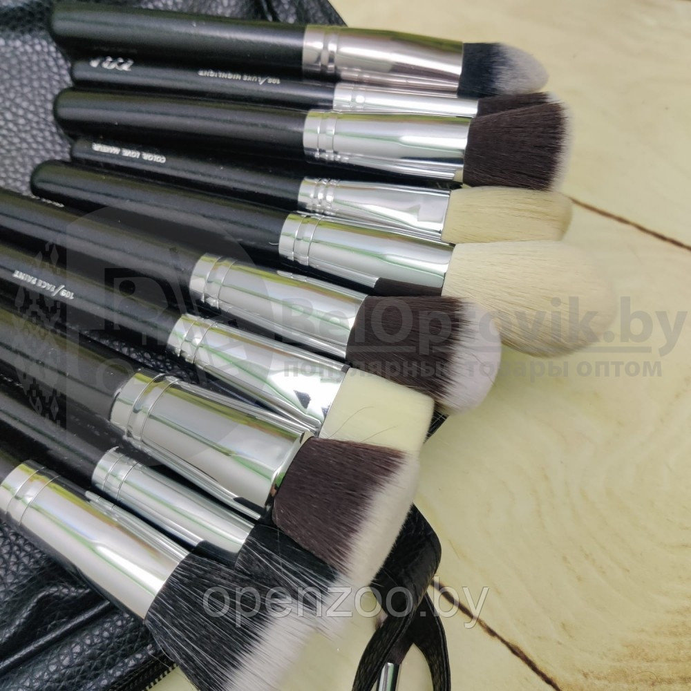 Сумка визажиста Zoeva Rose Golden Makeup Zoe Bag с набором кистей Black (25 кистей) - фото 7 - id-p98434126