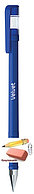 Ручка гелевая Berlingo Velvet, 0,5 мм., прорезиненный корпус, европодвес, синяя, фото 1