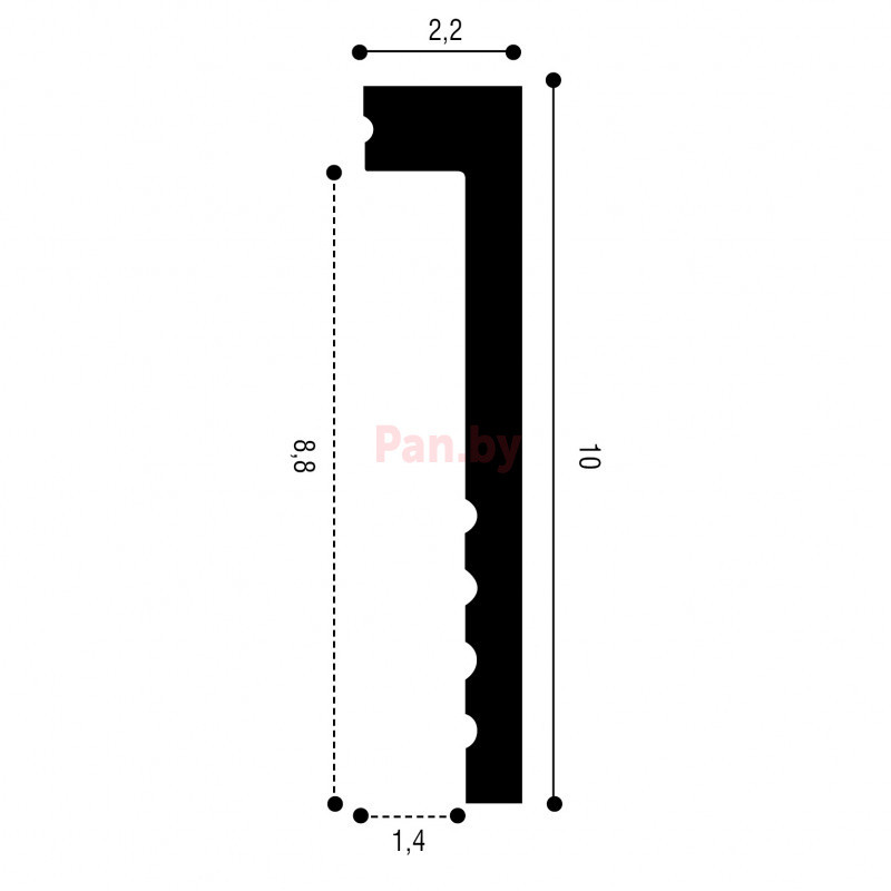 Плинтус напольный из дюрополимера Orac Decor SX171 - фото 2 - id-p52509645